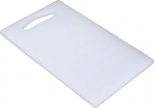 Planche à découper PE 370x220xH12mm Blanc